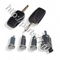 Комплект ключей и личинок (2 ключа 4 личинки: зажигание+двери+крышка б/б) Fiat Ducato Елабуга 2.3JTD, 71751583