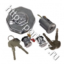 Комплект ключей и личинок ISUZU FVR34/FSR/NQR90/NPR75 (зажигание+двери+крышка топл.бака), 8982012160