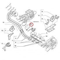 Трубка системы предпускового подогрева гибкая Fiat Ducato Елабуга 2.3JTD, 1321128080