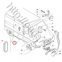 Направляющая ролика сдвижной двери нижняя Fiat Ducato Елабуга, 1335814080