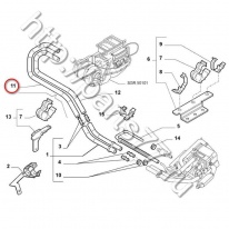Трубка системы предпускового подогрева гибкая Fiat Ducato Елабуга 2.3JTD, 1321127080 